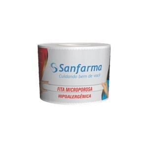 Fita Micropore Sanfarma 25Mmx0,9Cm Branca