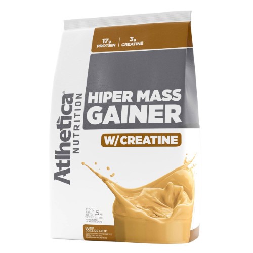 Hiper Mass Gainer Atlhetica Nutrition W/Creatine Doce de Leite 1,5kg