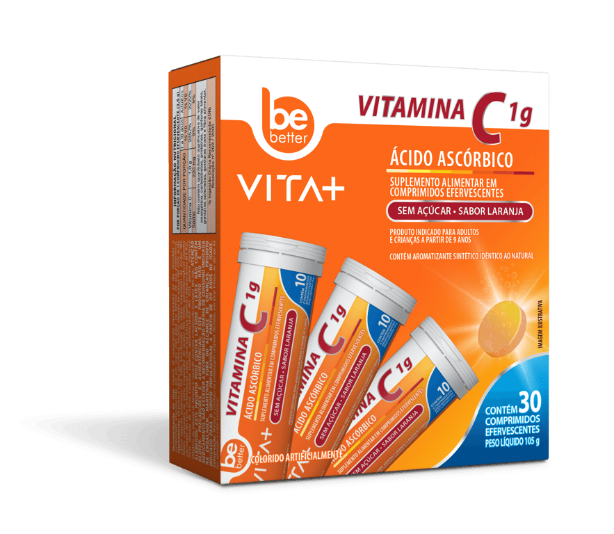 Vita + Vitamina C 1g Com 30 unidades Be Better