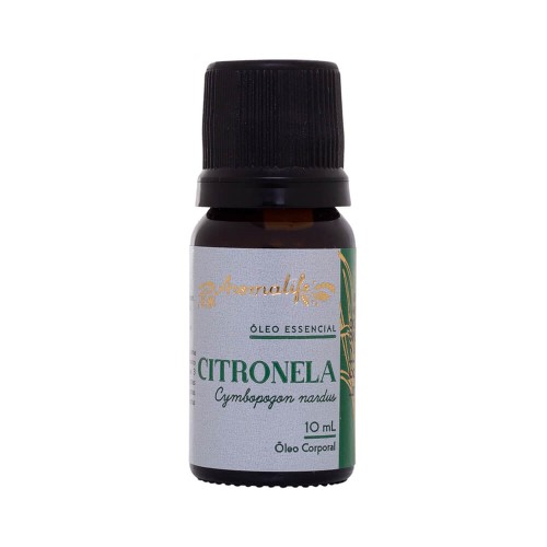 Óleo Essencial de Citronela Orgânico 10ml - Aromalife