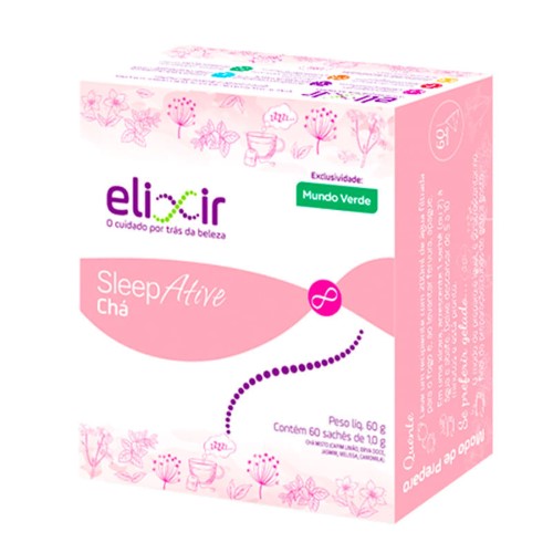 Chá Elixir Sleepative Sem açúcar e glúten com 60 sachês