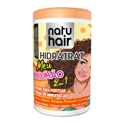 Creme De Pentear + Hidratação Natuhair 2 Em 1 Meu Volumão 1kg