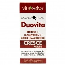 Ampola Vita Seiva Duovita Cavalo Real Cresce Forte 20ml