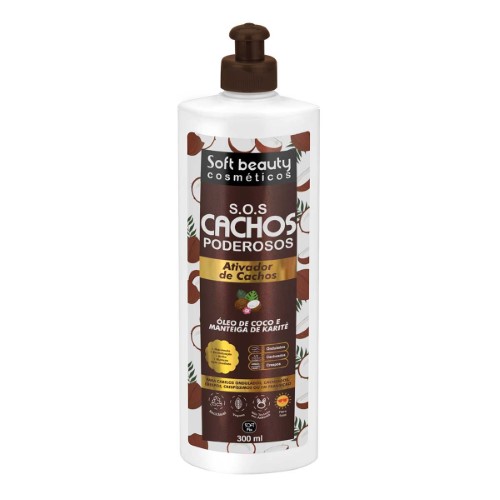 Ativador de Cachos Soft Fix S.O.S Óleo de Coco e Manteiga de Karité 300ml