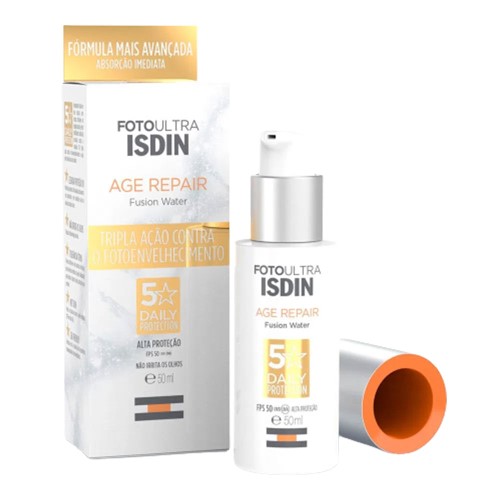 Protetor Solar Facial Isdin Foto Ultra Age Repair Fusion Water Fps50 50ml