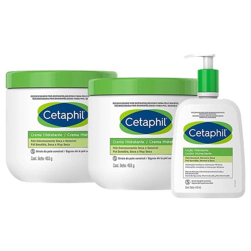 Cetaphil Kit – 2x Creme Hidrantante + Loção Hidratante