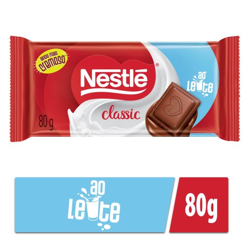 Chocolate Nestlé Classic ao Leite 80g