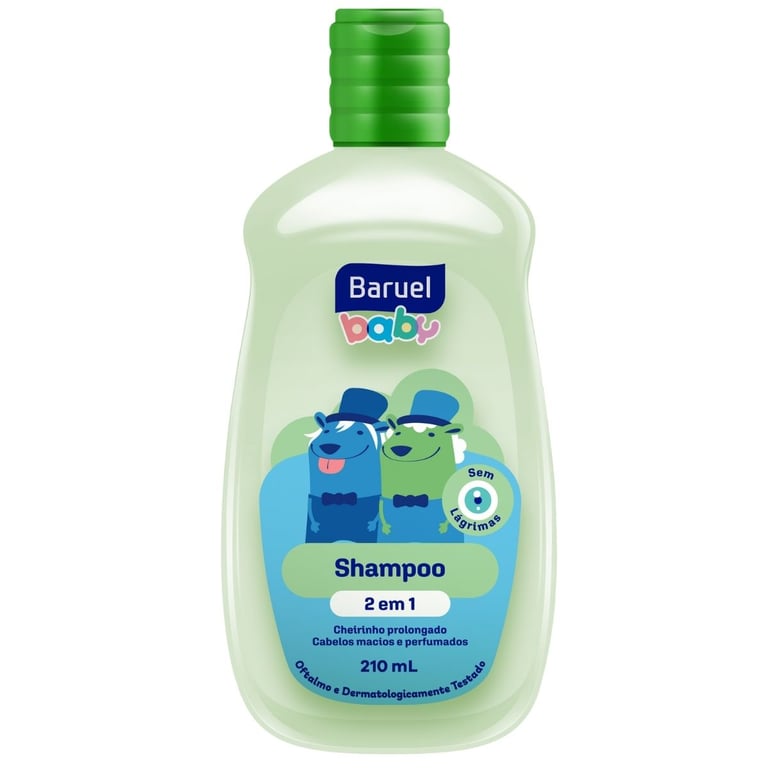 Shampoo Baruel Baby 2 em 1 com 210ml