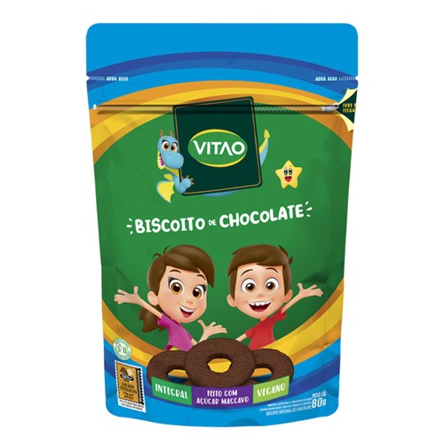 Biscoito Vitao Kids Sabor Chocolate Vegano 80g