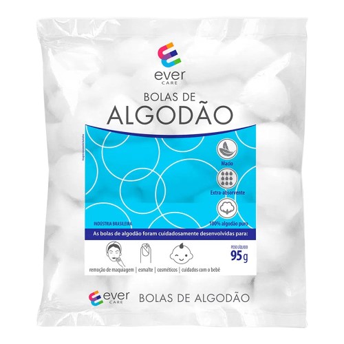 Bolas de Algodão Ever Care 95g