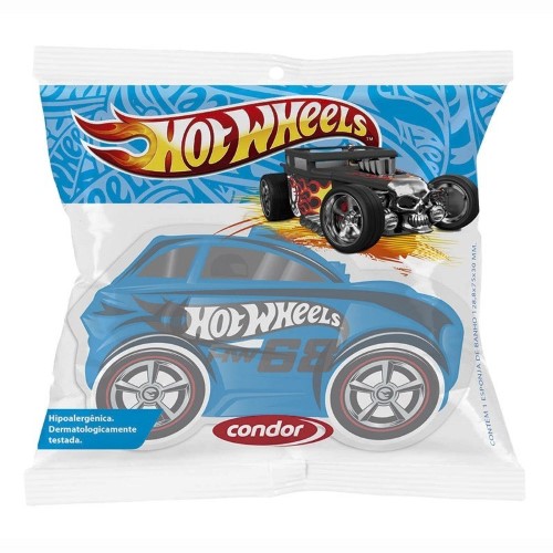 Esponja Para Banho Infantil Condor Hot Wheels - 8304