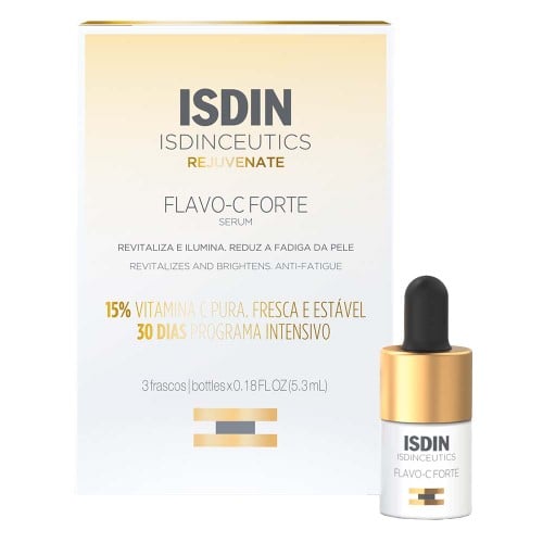 Sérum Facial Isdin isdinceutics Flavo - C Forte 3 Unidades de 5,3ml Cada