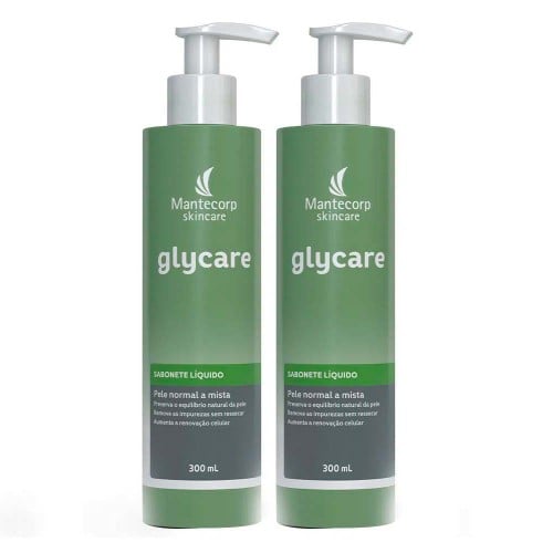 Mantecorp Glycare Kit com 2 Unidades – Sabonete Líquido Facial 300ml