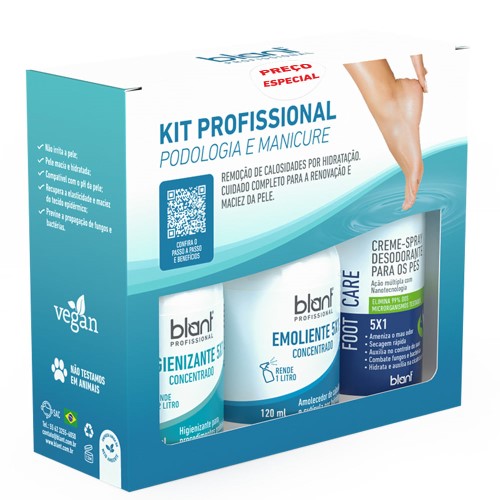 Blant Profissional Podologia Kit – Higienizante + Emoliente + Desodorante