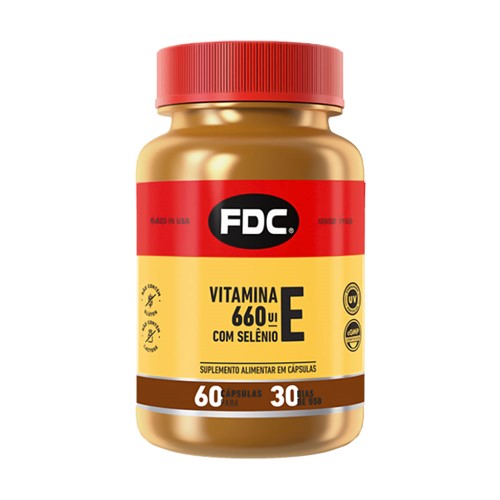 Suplemento Alimentar em Comprimidos FDC - Vitamina E 660UI + Selênio