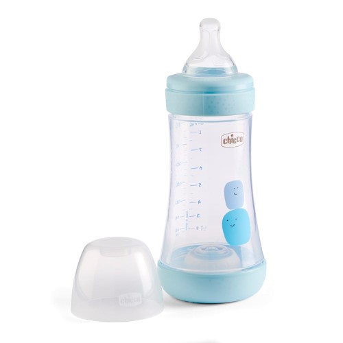 Mamadeira Chicco Perfect 5 Fluxo Médio Azul 240ml