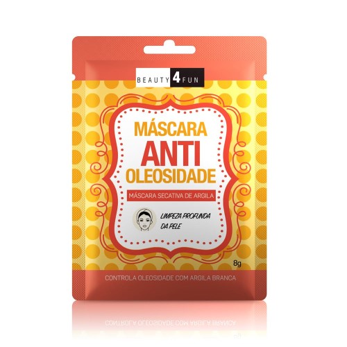 Máscara Facial Beauty 4 Fun Antioleosidade 8g 1 unidade