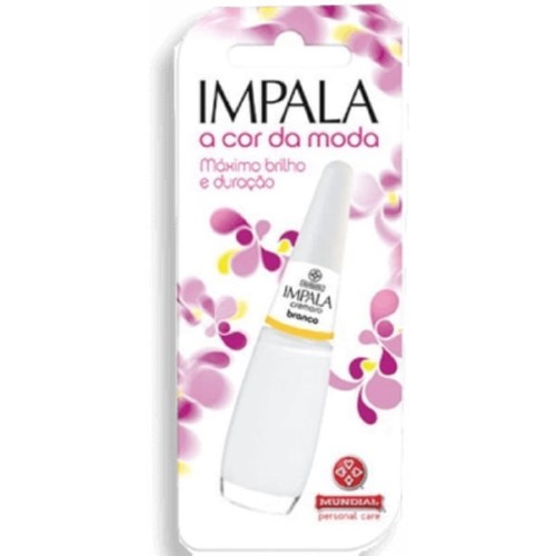 Esmalte Impala Cremosa Branco 7,5Ml - Impala