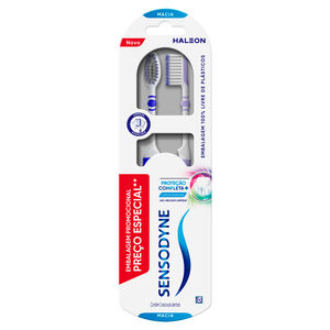 Escova Dental Sensodyne Proteção Completa+ Limpeza Avançada Macia - 2 unidades