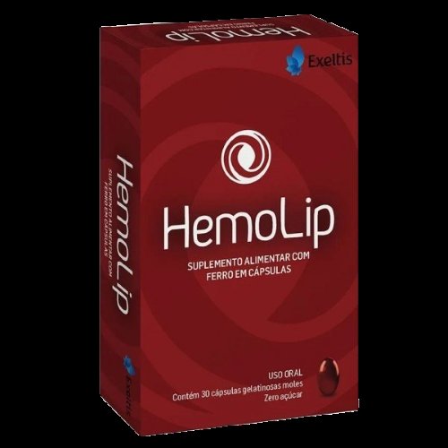 Suplemento Alimentar à base de Ferro HemoLip com 30 cápsulas