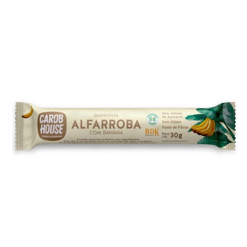 Barrinha Alfarroba Carob House Com Banana 30g