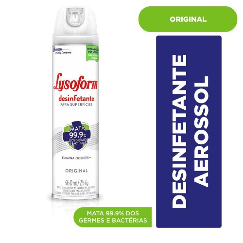 Desinfetante Lysoform Aerosol Original 360ml