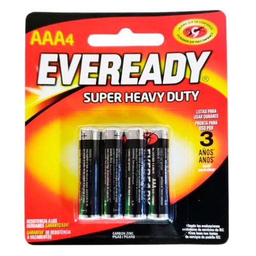 Pilha Eveready Palito AAA4 4 Unidades