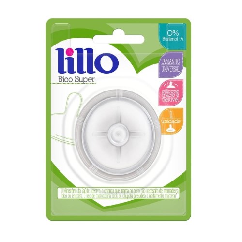 Bico De Mamadeira Lillo Super Silicone Tamanho Universal 1 Unidade