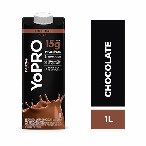 Bebida Láctea Danone Yopro UHT 15g Proteínas Chocolate 1L