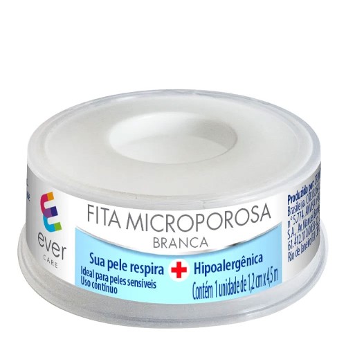 Fita Microporosa Ever Care Branca 1,2cm x 4,5m