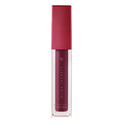 Batom Líquido Niina Secrets Skinny Matte Cor Vinho Jasmin com 4ml