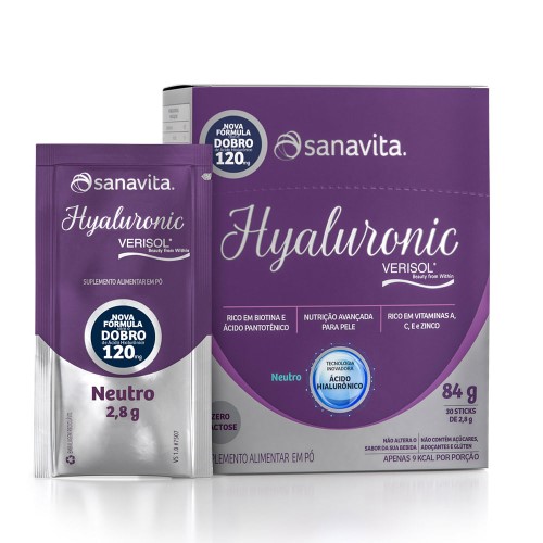 Hyaluronic Verisol Neutro 30 sachês