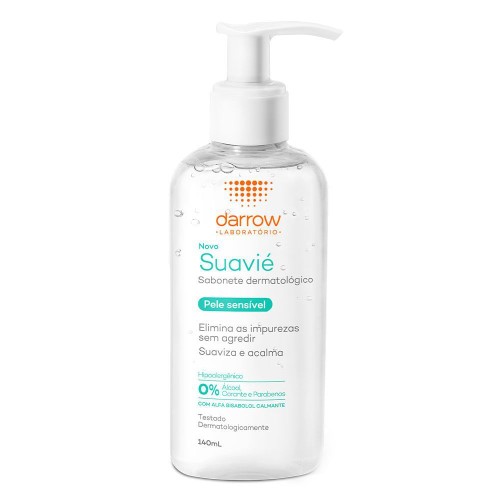 Sabonete Líquido Facial Darrow Suavié Pele Sensível com 140ml