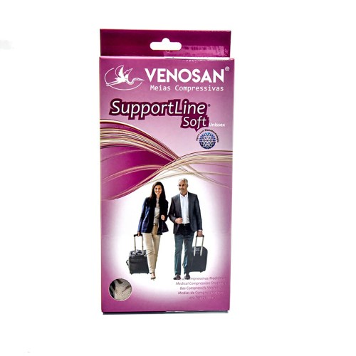 Meia Venosan Supportline soft AD 18-22mmhg Caqui M