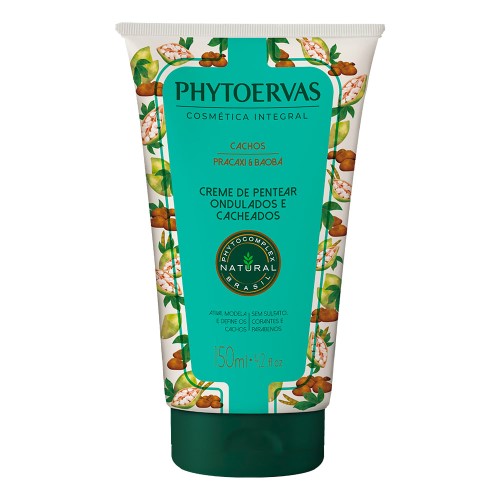 Phytoervas Pracaxi e Baobá - Creme de Pentear Cabelos Ondulados e Cacheados