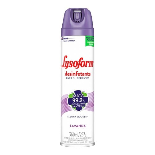 Desinfetante Lysoform Aerosol Lavanda 360ml