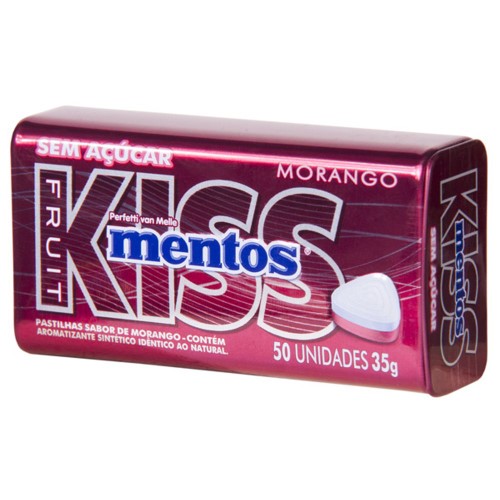 Mentos Kiss Morango C/50 Un