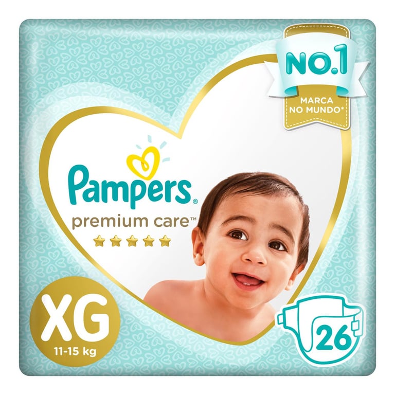 Fralda Descartável Pampers Premium Care Mega XG 32 Unidades