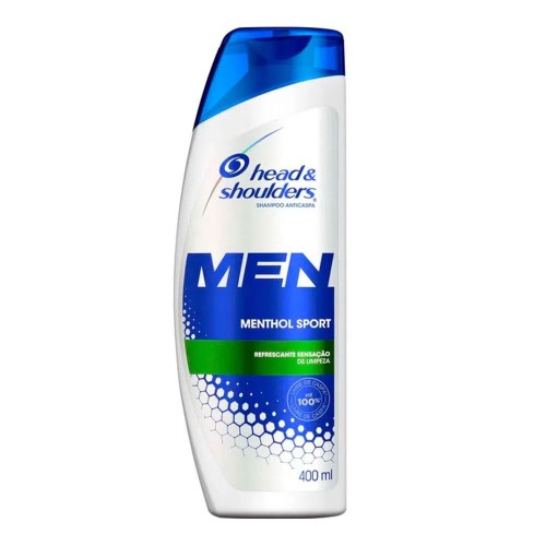 Shampoo Head & Shoulders Men Menthol Sport com 400ml