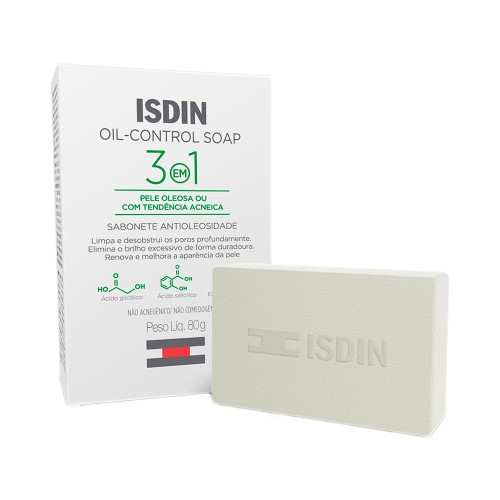 Sabonete Isdin Oil Control Soap 3 Em 1 80g