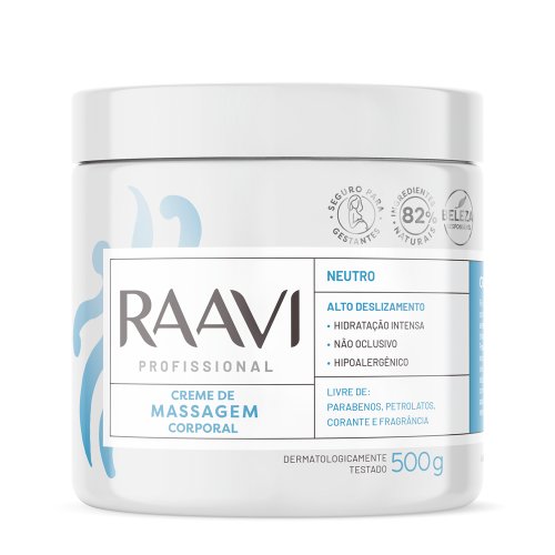 Creme De Massagem Corporal Neutro Raavi 500g