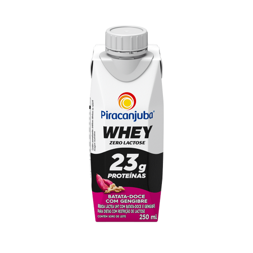 Piracanjuba Whey Zero Lactose Batata-Doce Gengibre 250ml