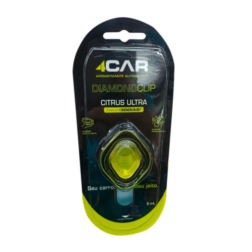 Aromatizante Automotivo 4Car DiamondClip Citrus Ultra 5ml