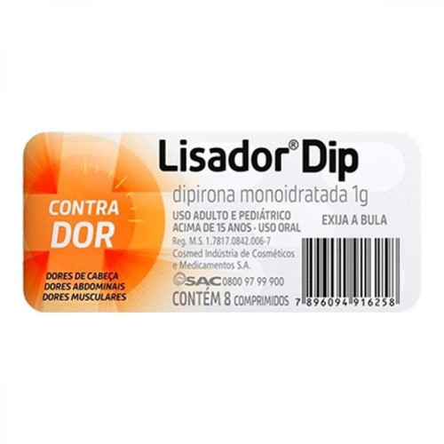 Lisador Dip com 8 comprimidos