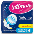 Absorvente Intimus Gel Noturno Cobertura Seca com Abas 8 Unidades