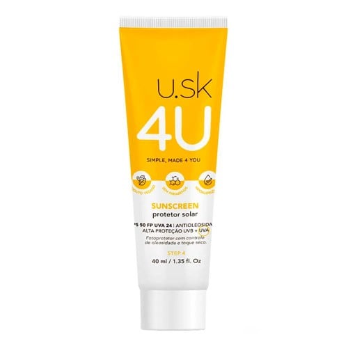 Protetor Solar U.SK 4U Sunscreen Fps50 40ml