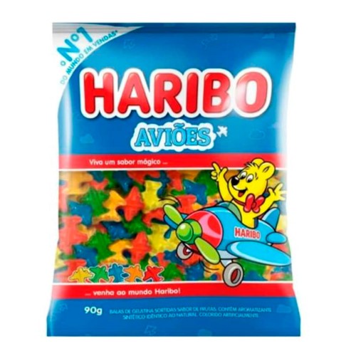 Balas de Gelatina Haribo Aviões 90g