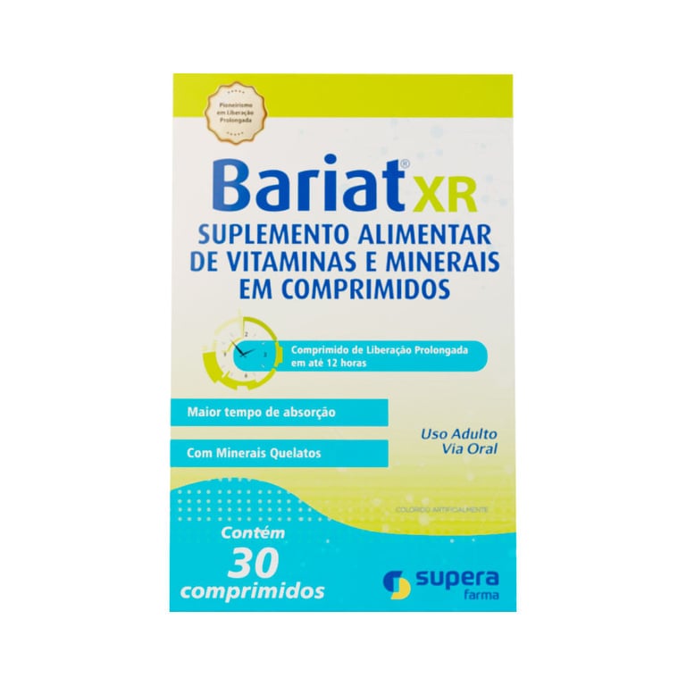 Suplemento Alimentar Bariat Xr Com 30 Comprimidos