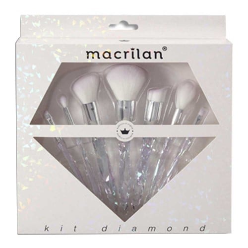 Macrilan ED003 Diamond Kit – 7 Pincéis de Maquiagem