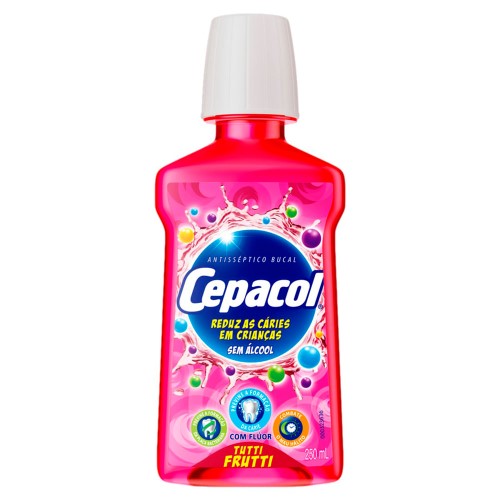 Enxaguante Bucal Cepacol Com Flúor Sabor Tutti Frutti 250ml